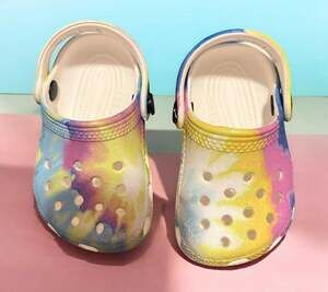 Crocs Toddler Classic Tie-Dye Graphic Clog